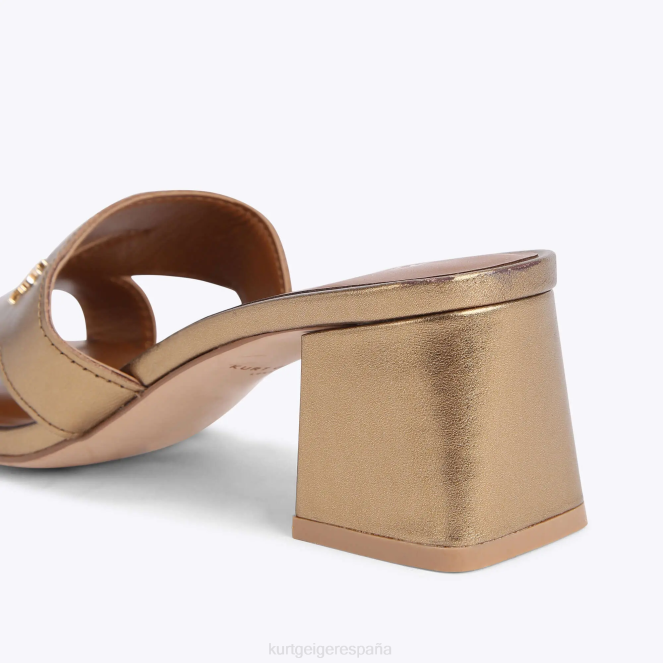 Kurt Geiger mujer bloque de odina de londres 2LPR446 | calzados oro